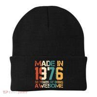 50th Birthday Made In 1976 50 Years Of Being Awesome Beanie thumb 0