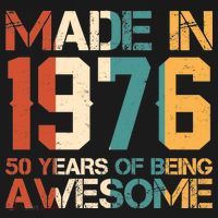 50th Birthday Made In 1976 50 Years Of Being Awesome Women's Hoodie thumb 2