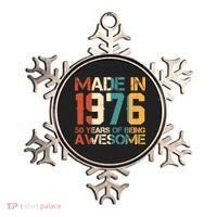 50th Birthday Made In 1976 50 Years Of Being Awesome Ornament thumb 0