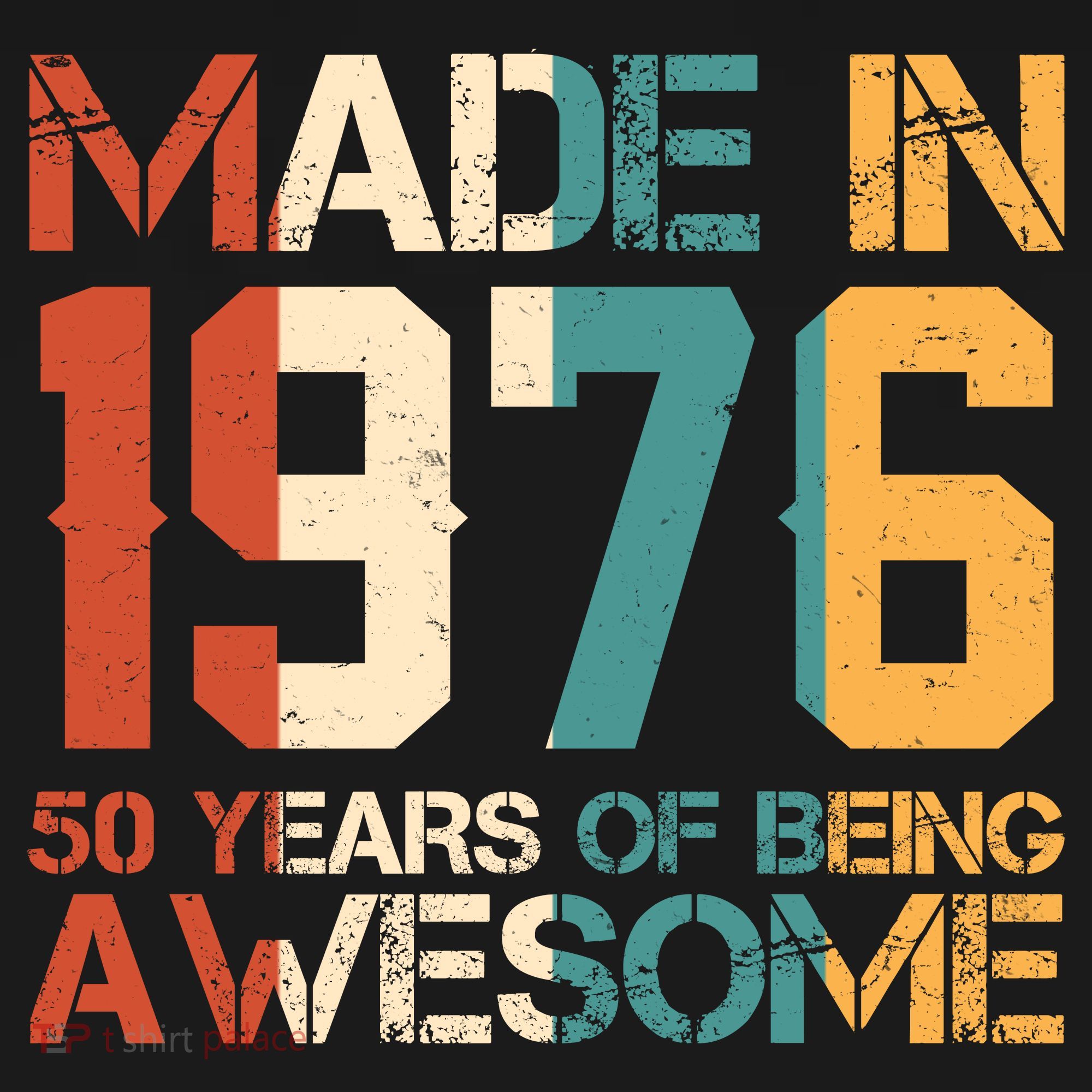 50th Birthday Made In 1976 50 Years Of Being Awesome Women's Long Sleeve Shirt