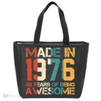 50th Birthday Made In 1976 50 Years Of Being Awesome Tote Bag thumb 0
