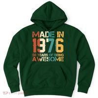 50th Birthday Made In 1976 50 Years Of Being Awesome Hoodie thumb 0