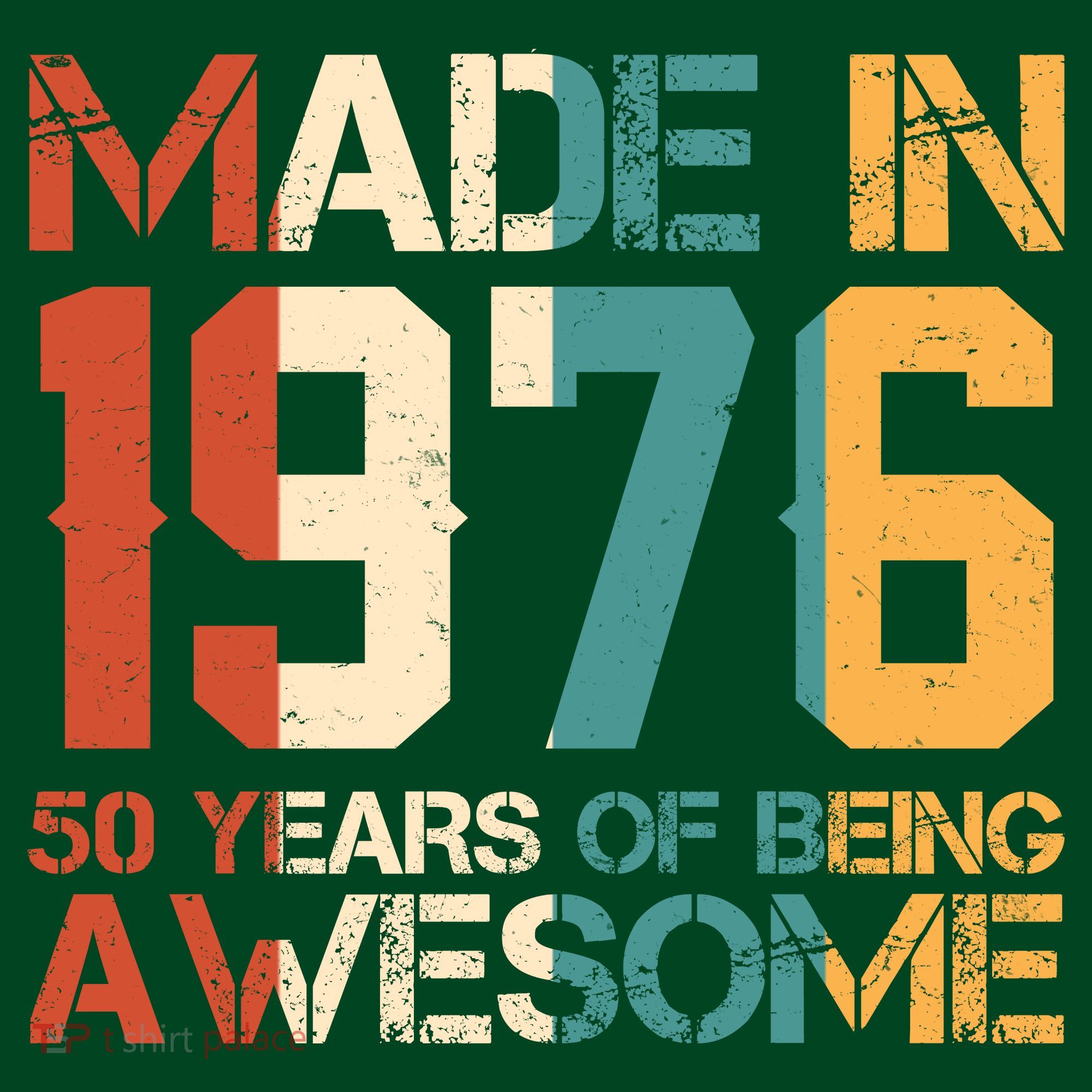 50th Birthday Made In 1976 50 Years Of Being Awesome Apron