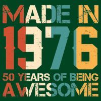 50th Birthday Made In 1976 50 Years Of Being Awesome Visor thumb 3