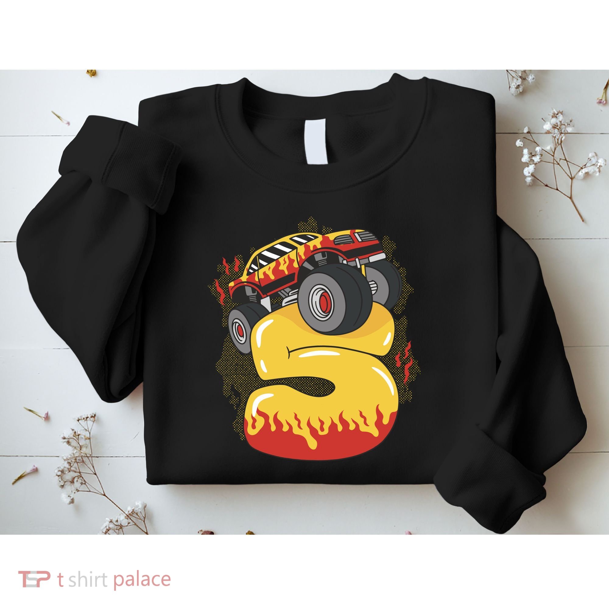 5th Birthday Monster Truck Sweatshirt
