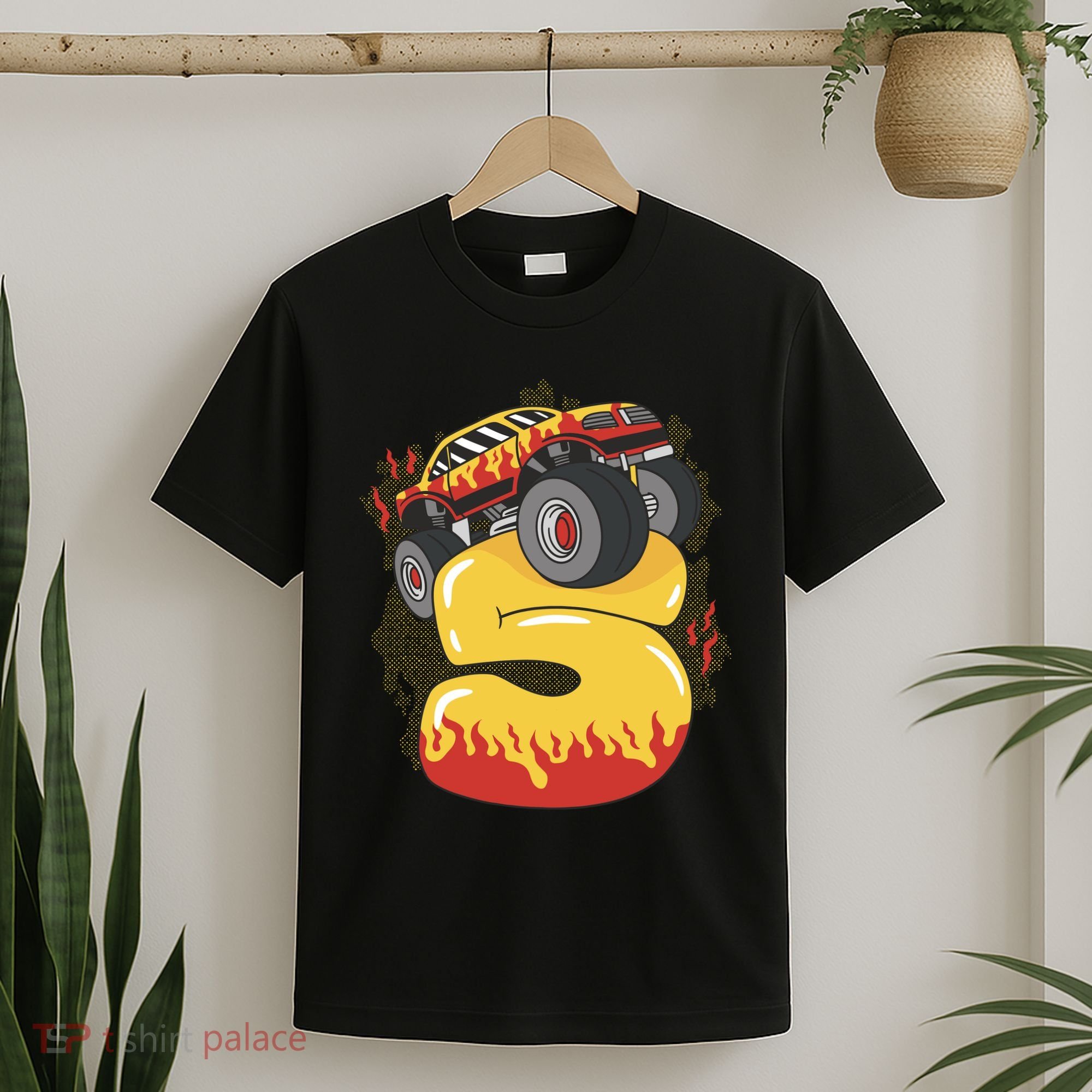 5th Birthday Monster Truck T-Shirt