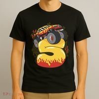 5th Birthday Monster Truck T-Shirt thumb 3