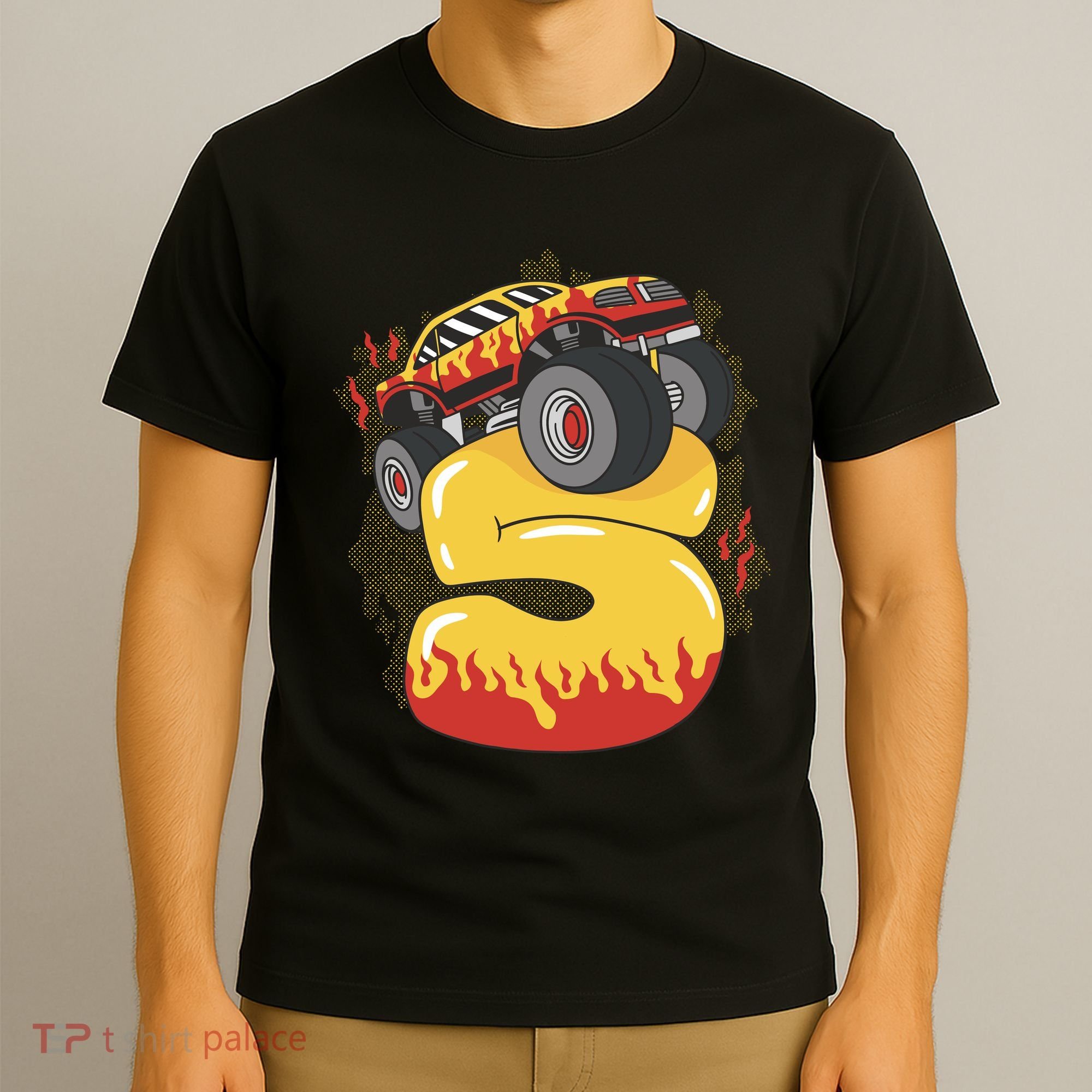 5th Birthday Monster Truck T-Shirt
