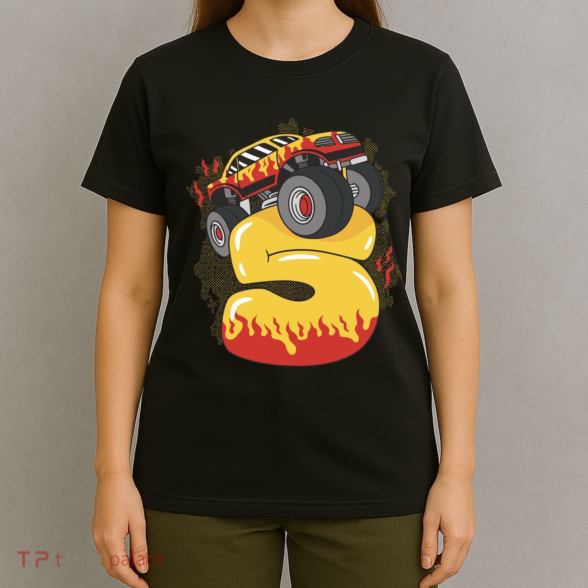 5th Birthday Monster Truck T-Shirt