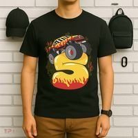 5th Birthday Monster Truck T-Shirt thumb 6