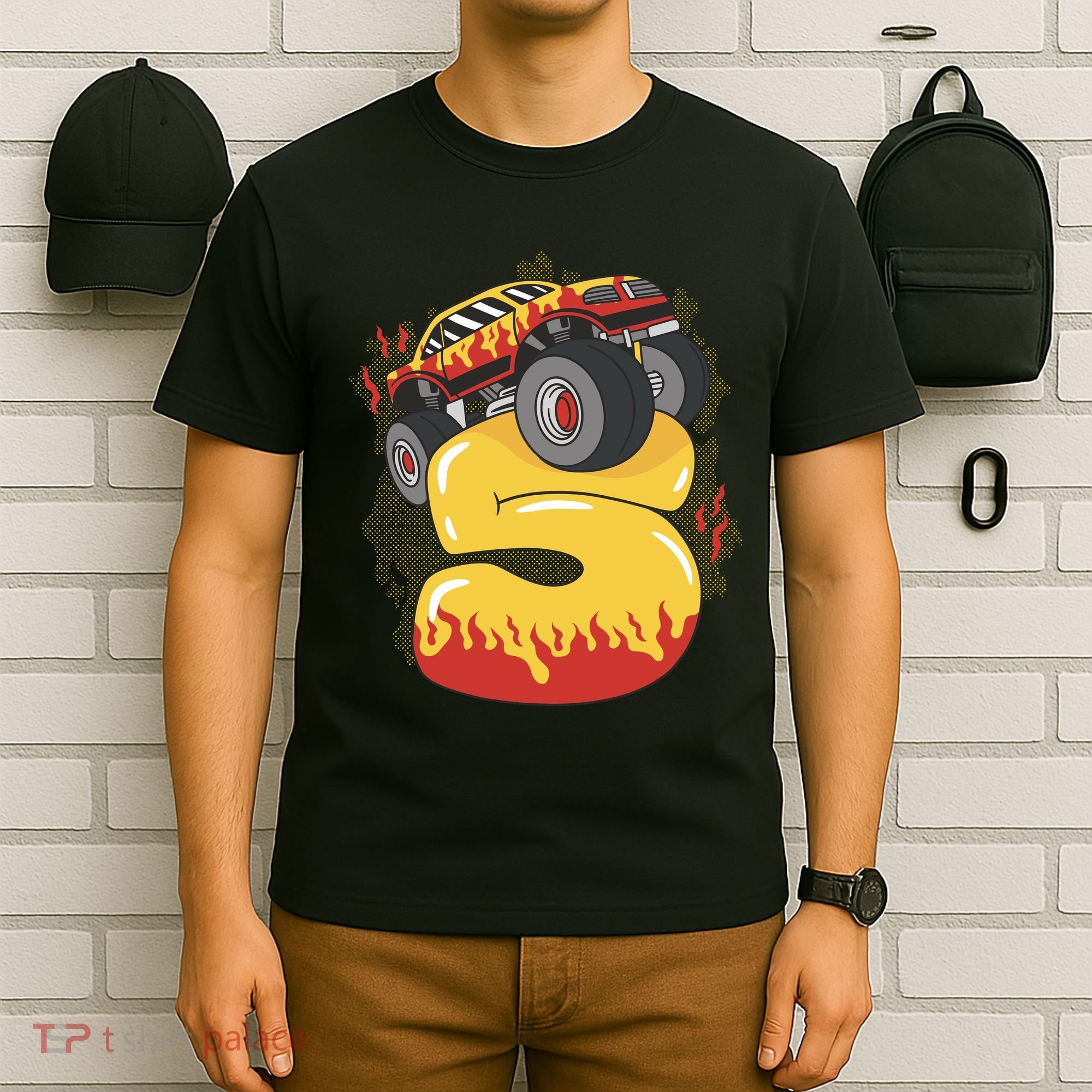 5th Birthday Monster Truck T-Shirt