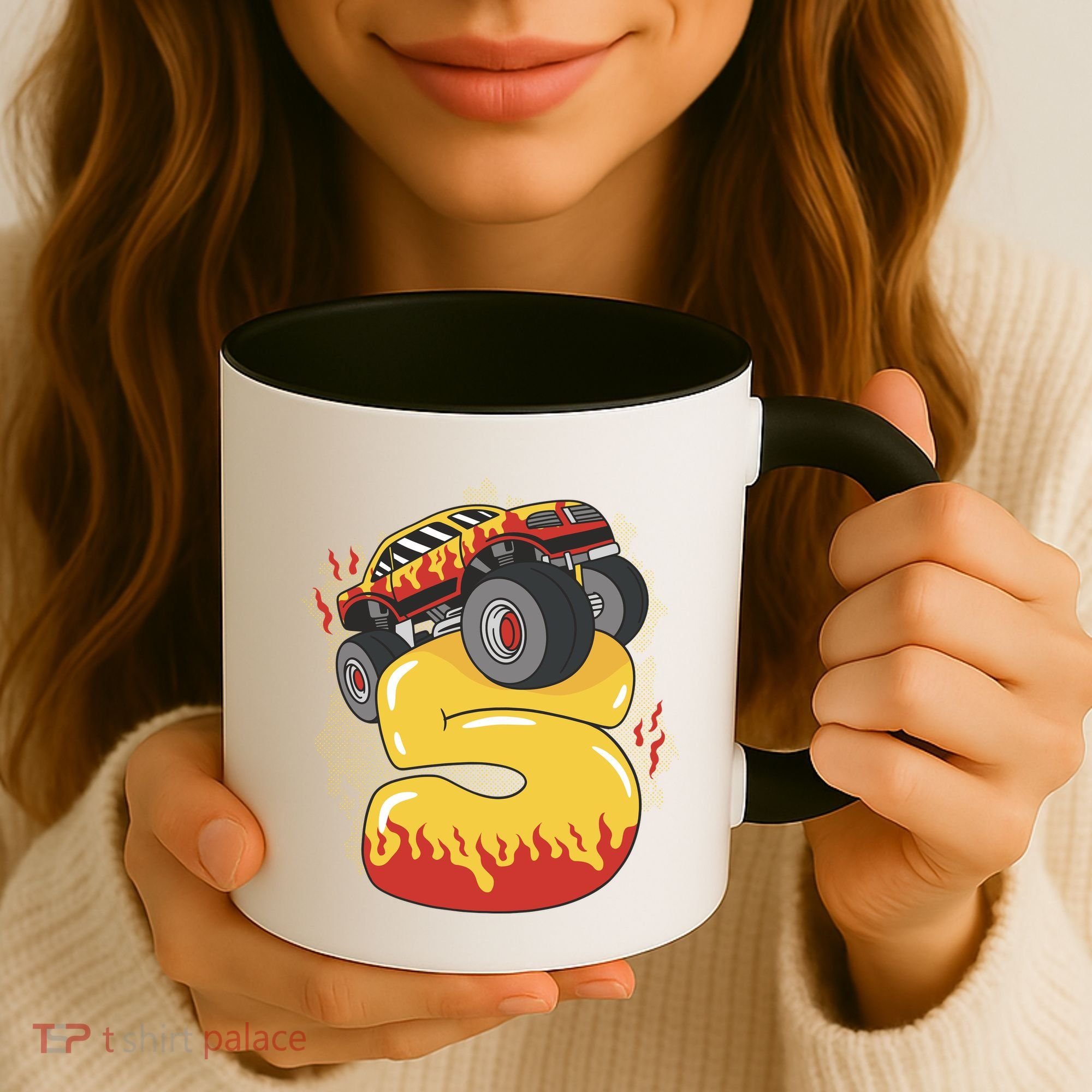 5th Birthday Monster Truck Coffee Mug