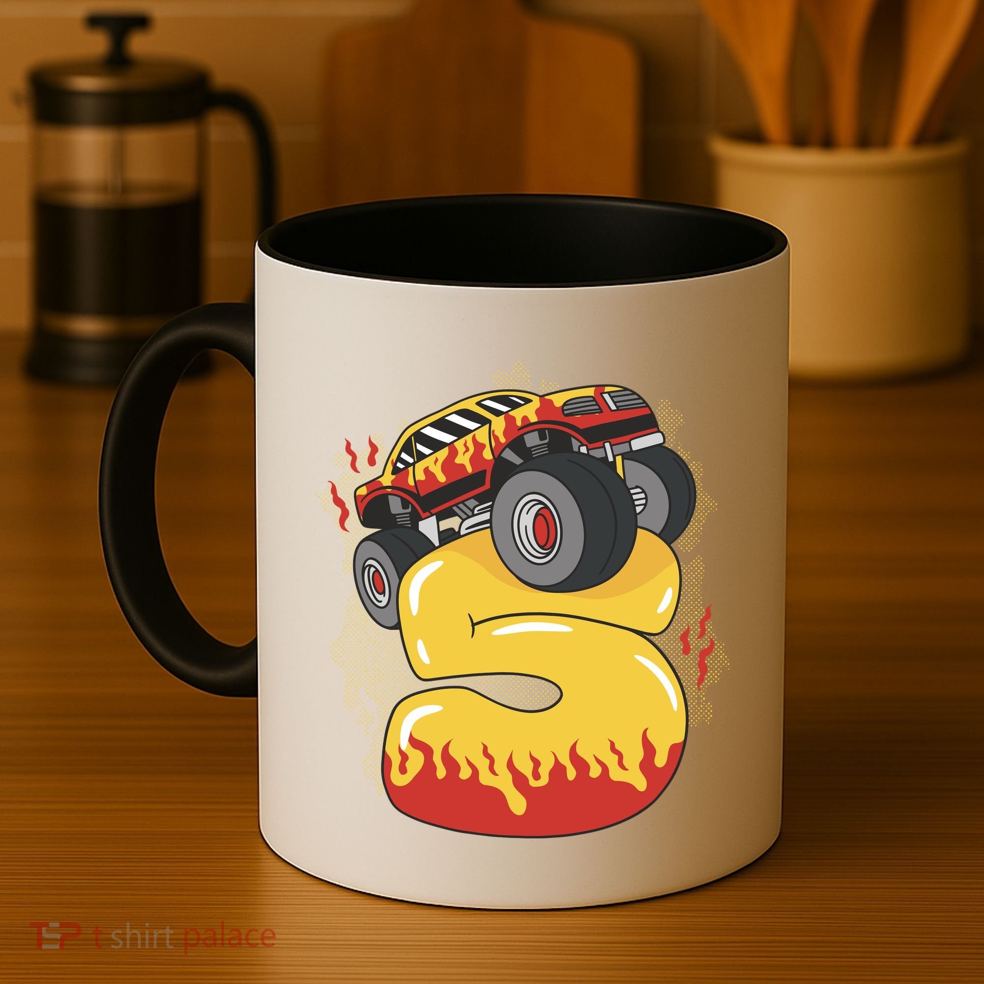 5th Birthday Monster Truck Coffee Mug