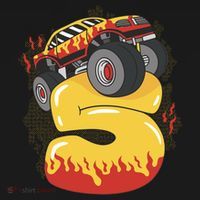 5th Birthday Monster Truck Women's Hoodie thumb 2