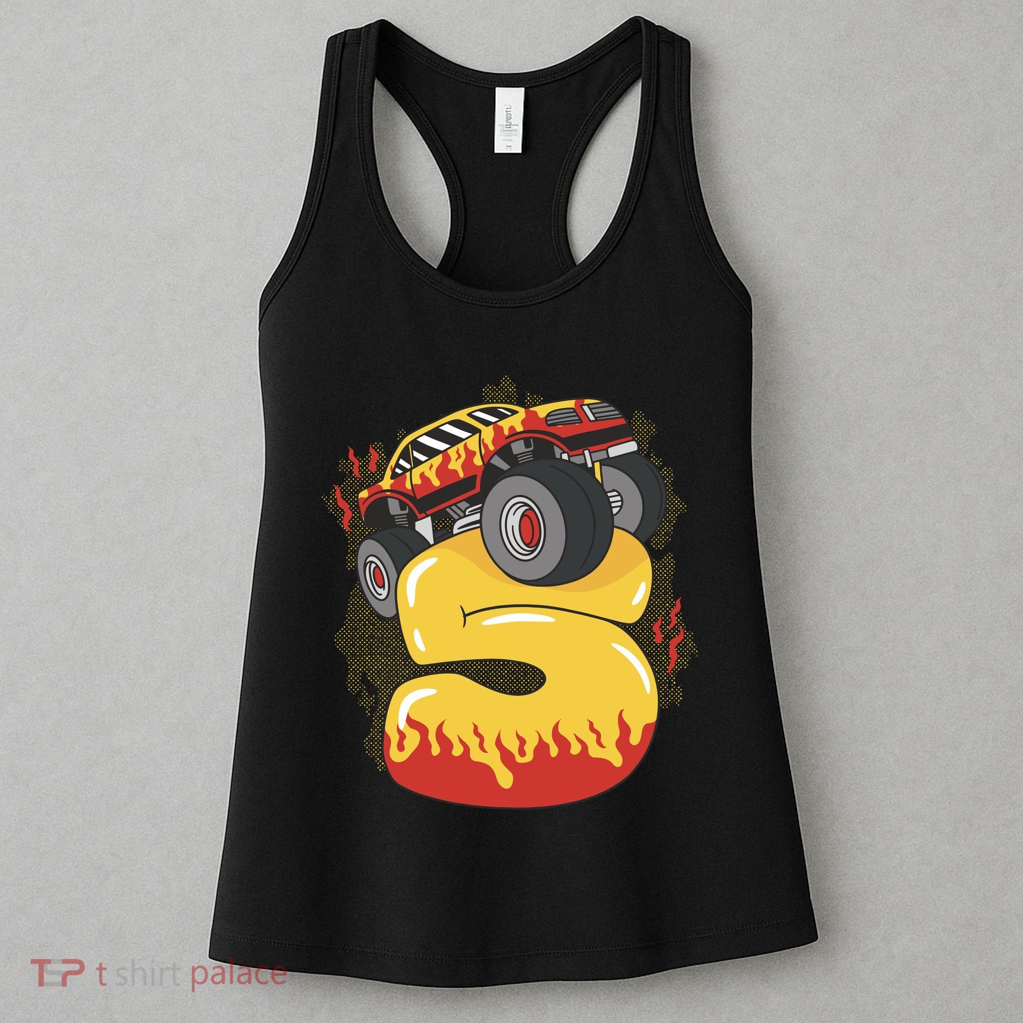 5th Birthday Monster Truck Women's Tank Top