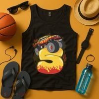 5th Birthday Monster Truck Tank Top thumb 4