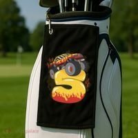 5th Birthday Monster Truck Golf Towel thumb 2