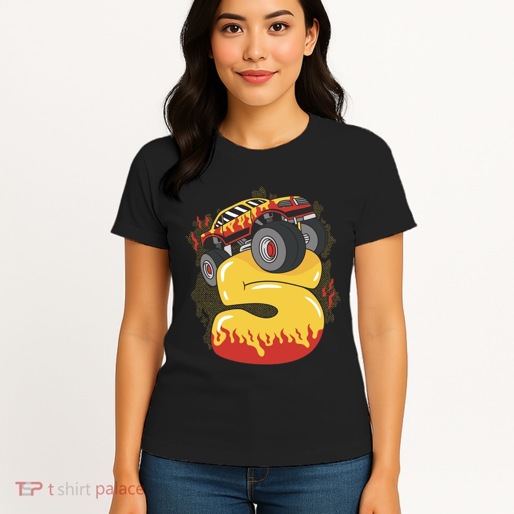 5th Birthday Monster Truck Women's T-Shirt