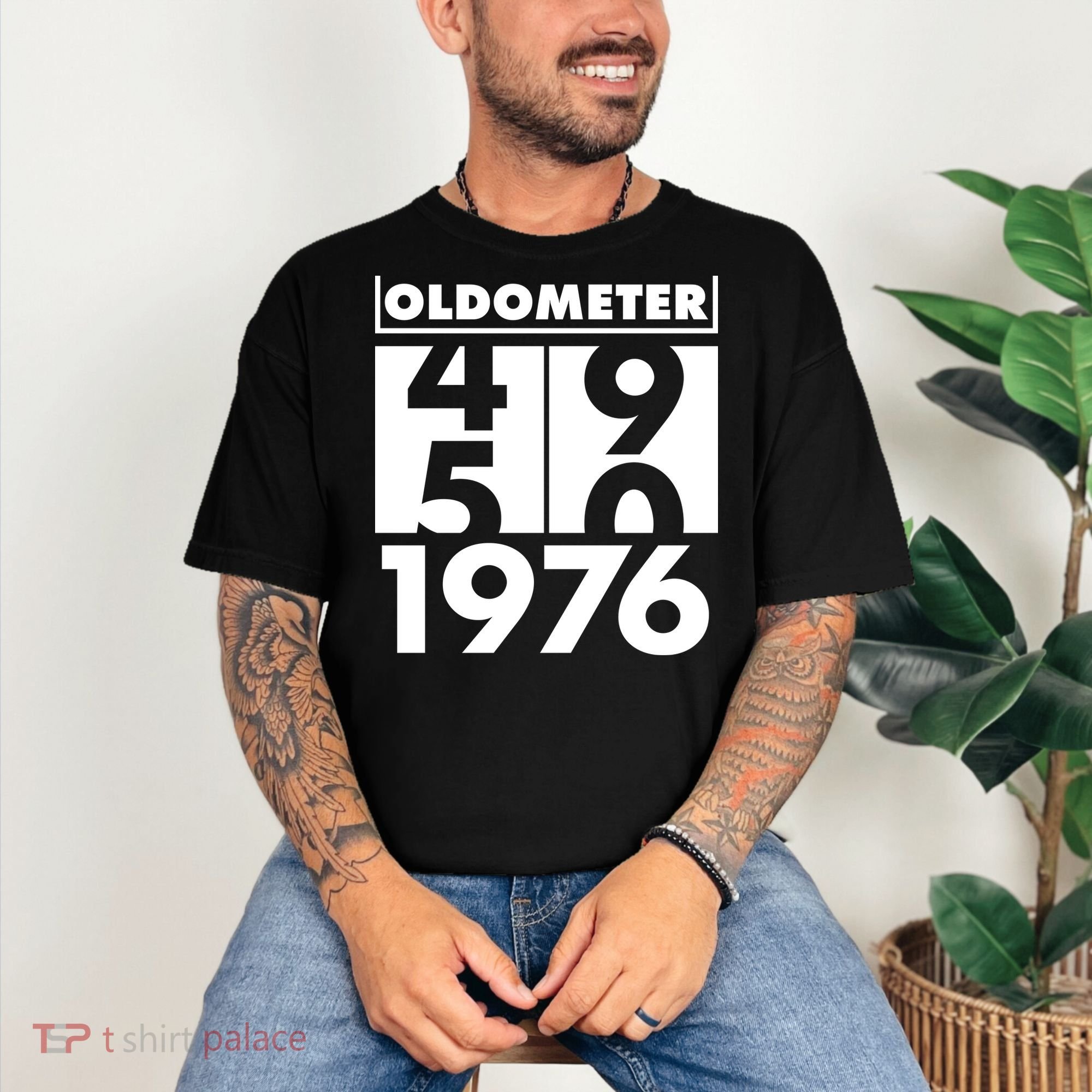 50th Birthday Oldometer 1976 Comfort Colors T-Shirt