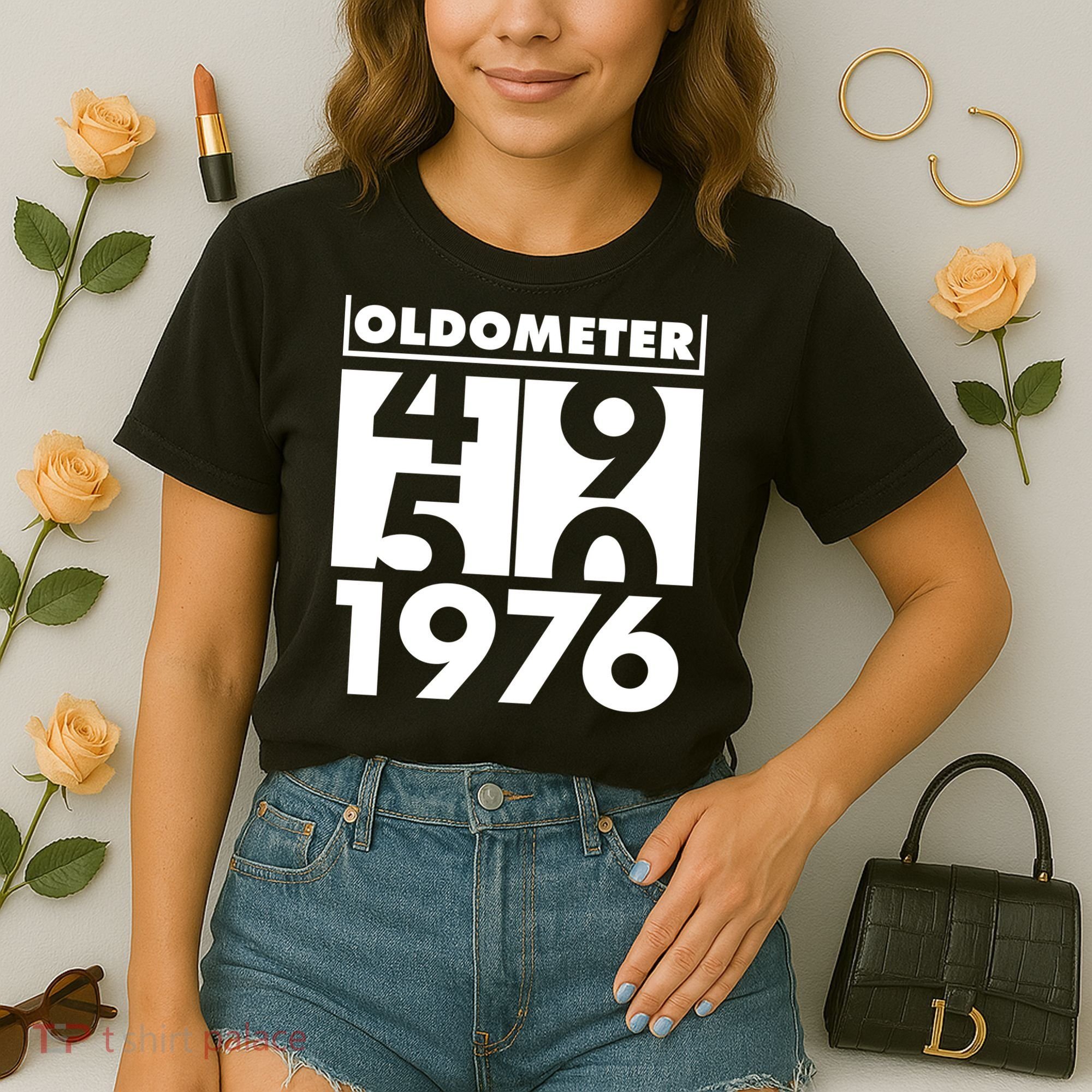 50th Birthday Oldometer 1976 Comfort Colors Boxy T-Shirt