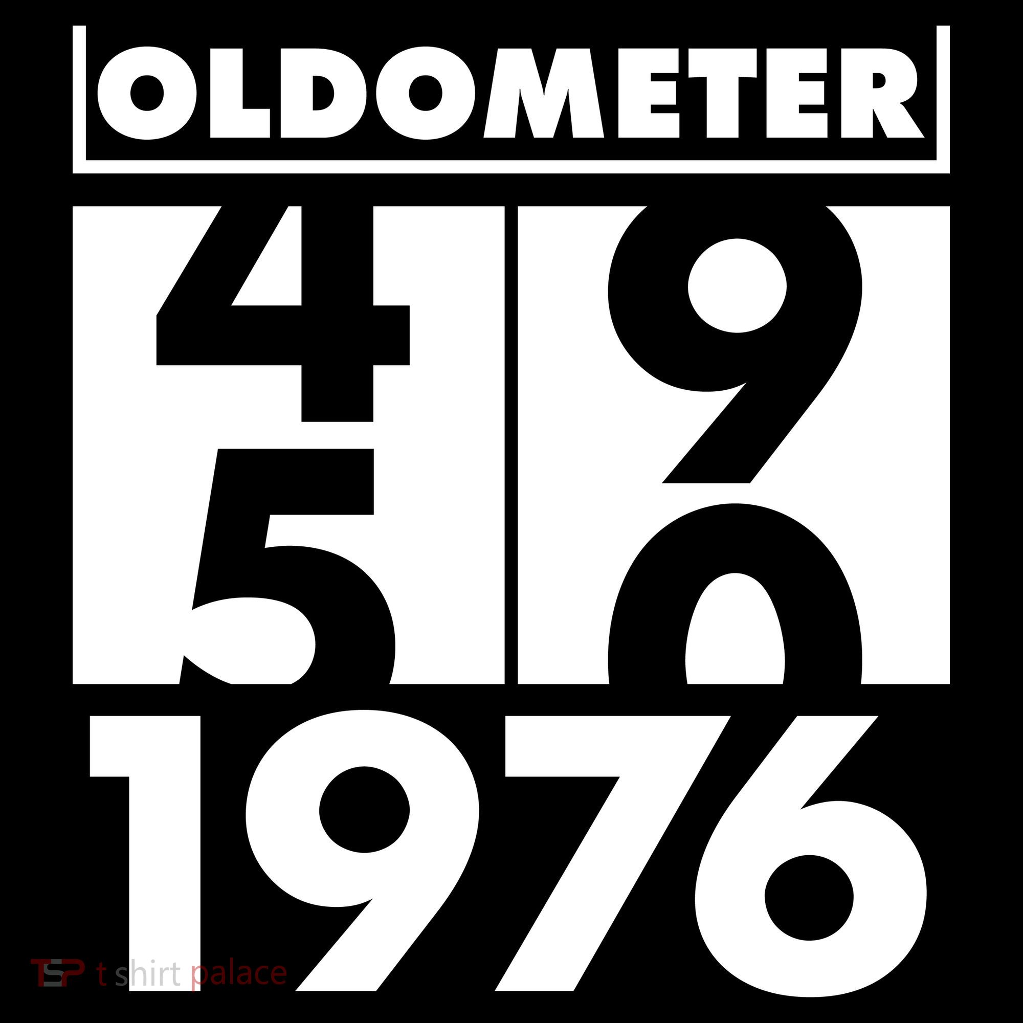 50th Birthday Oldometer 1976 Doggie Tank