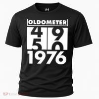 50th Birthday Oldometer 1976 Cooling Performance Crew T-Shirt thumb 0