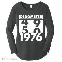 50th Birthday Oldometer 1976 Women's Perfect Tri Tunic Long Sleeve Shirt thumb 0