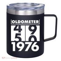 50th Birthday Oldometer 1976 12oz Stainless Steel Coffee Mug thumb 0