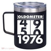 50th Birthday Oldometer 1976 12oz Stainless Steel Coffee Mug thumb 2