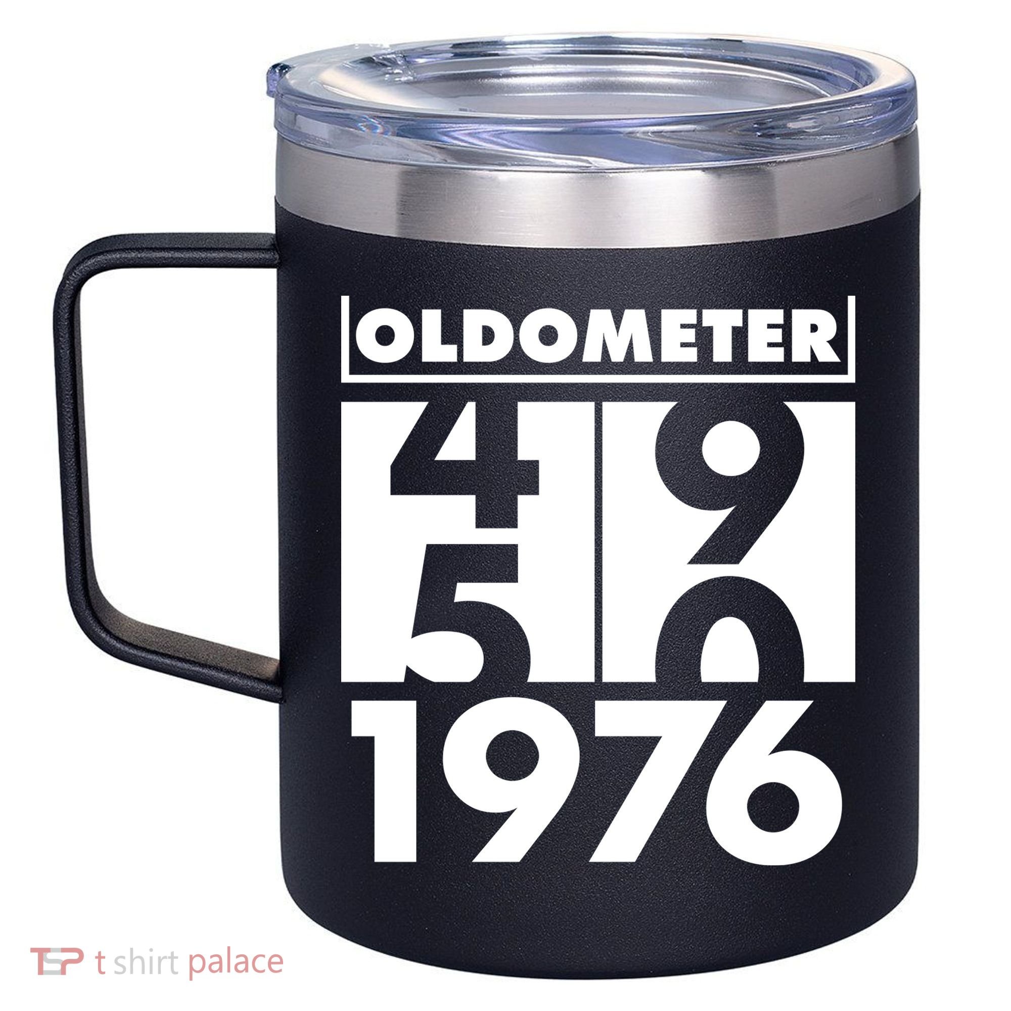 50th Birthday Oldometer 1976 12oz Stainless Steel Coffee Mug