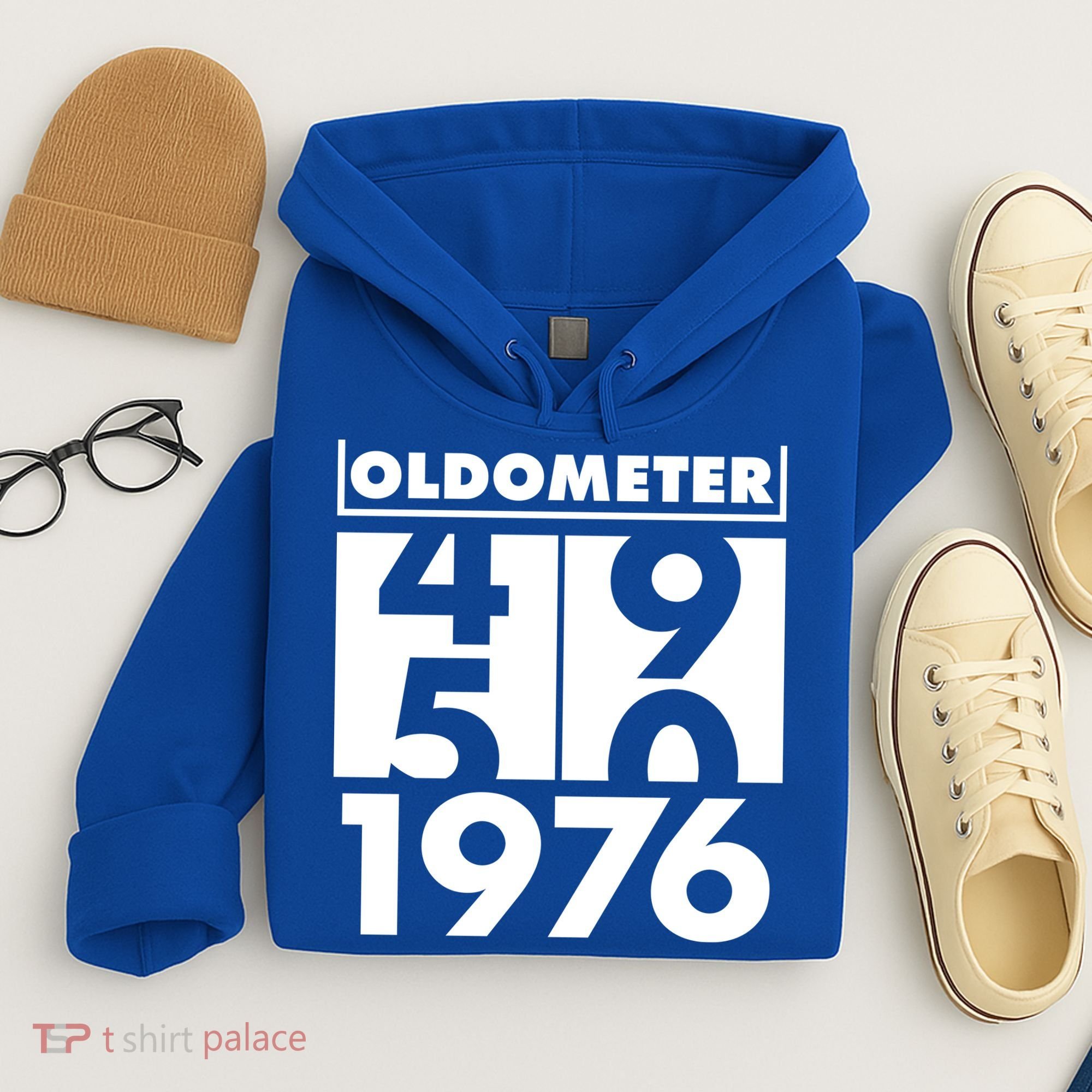 50th Birthday Oldometer 1976 Hoodie