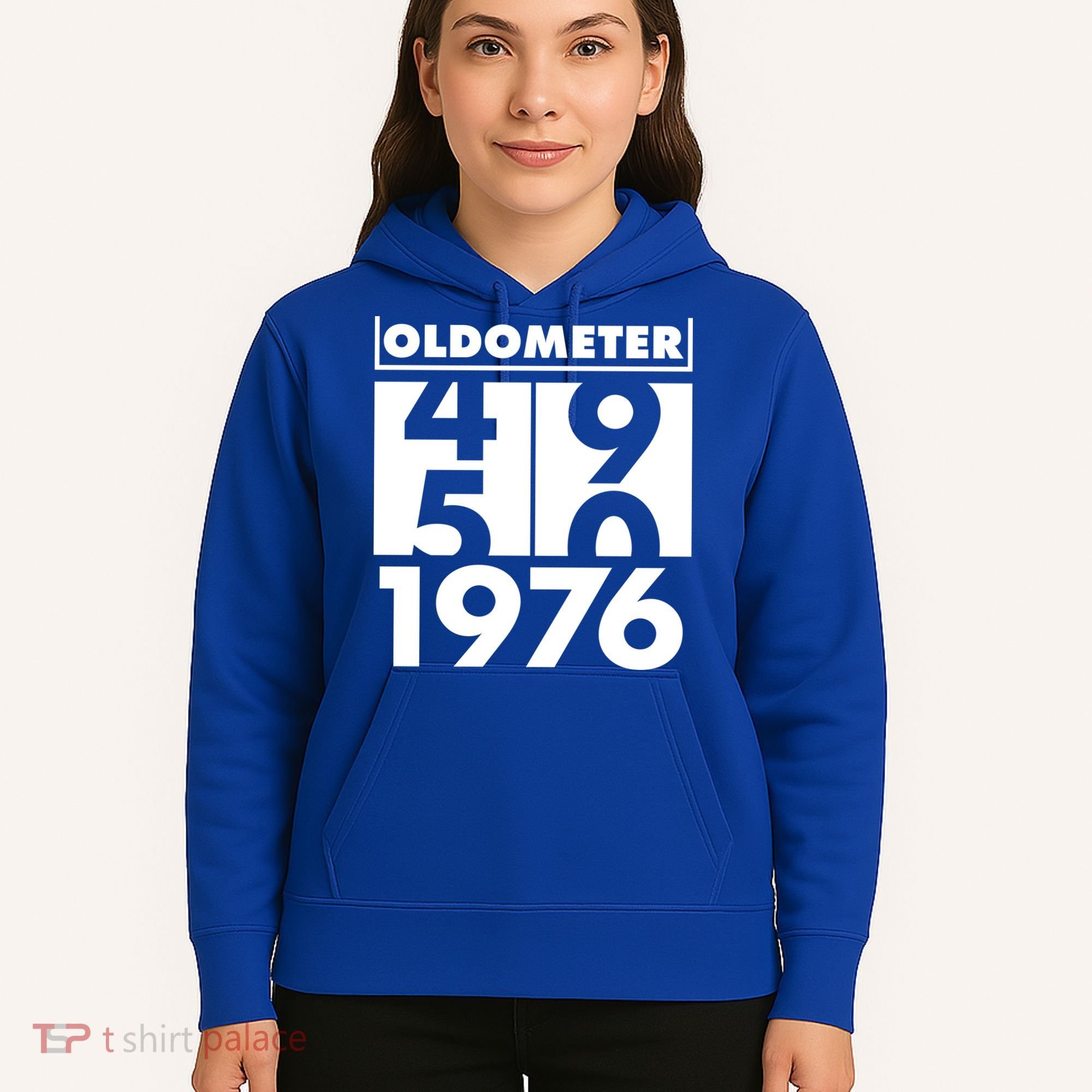 50th Birthday Oldometer 1976 Hoodie