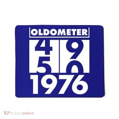 50th Birthday Oldometer 1976 Mousepad