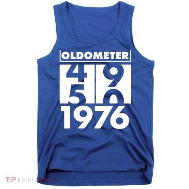 50th Birthday Oldometer 1976 Tank Top