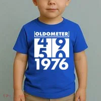 50th Birthday Oldometer 1976 Toddler T-Shirt thumb 2