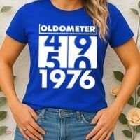 50th Birthday Oldometer 1976 Women's T-Shirt thumb 2