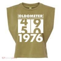 50th Birthday Oldometer 1976 Garment-Dyed Women's Muscle Tee thumb 0