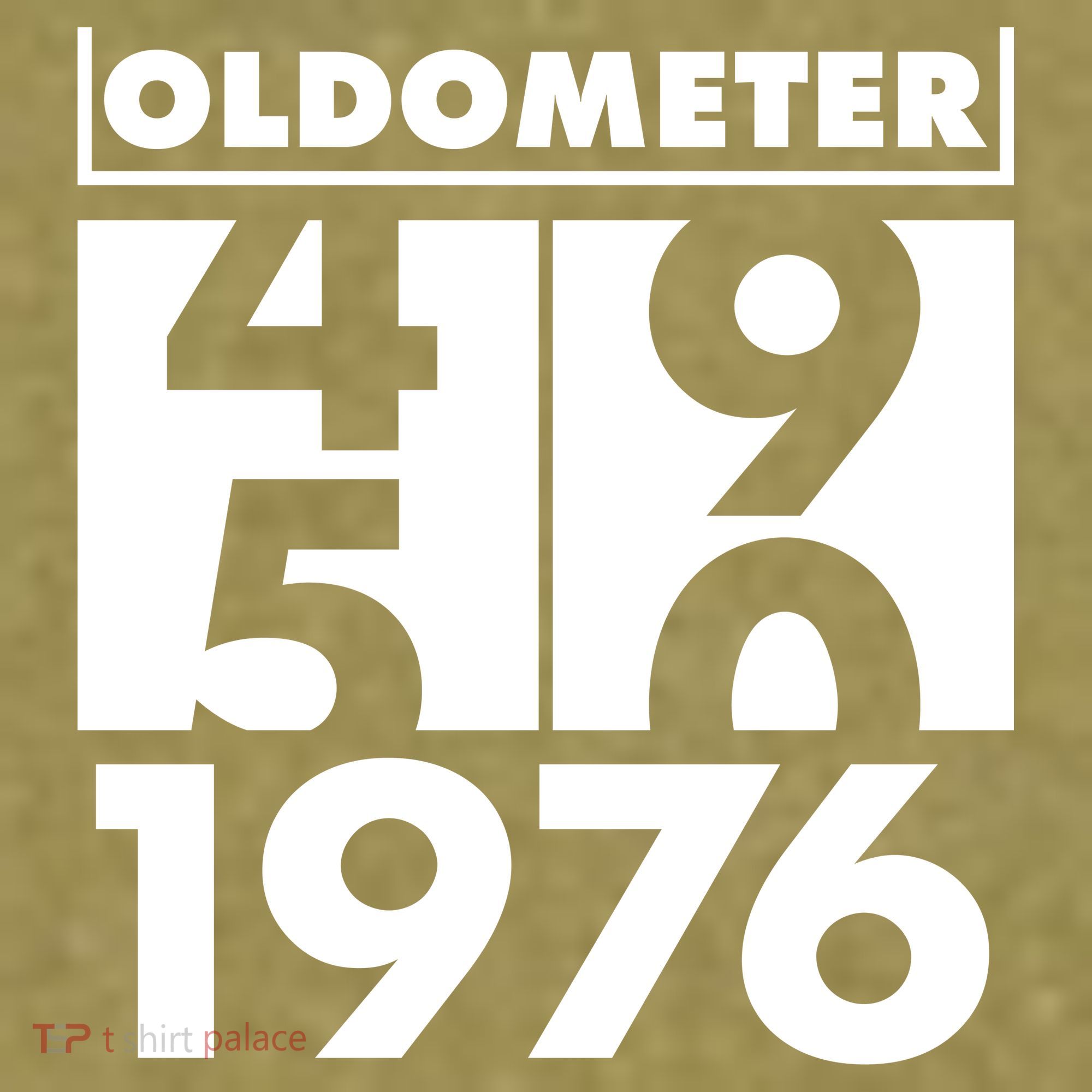 50th Birthday Oldometer 1976 Garment-Dyed Women's Muscle Tee