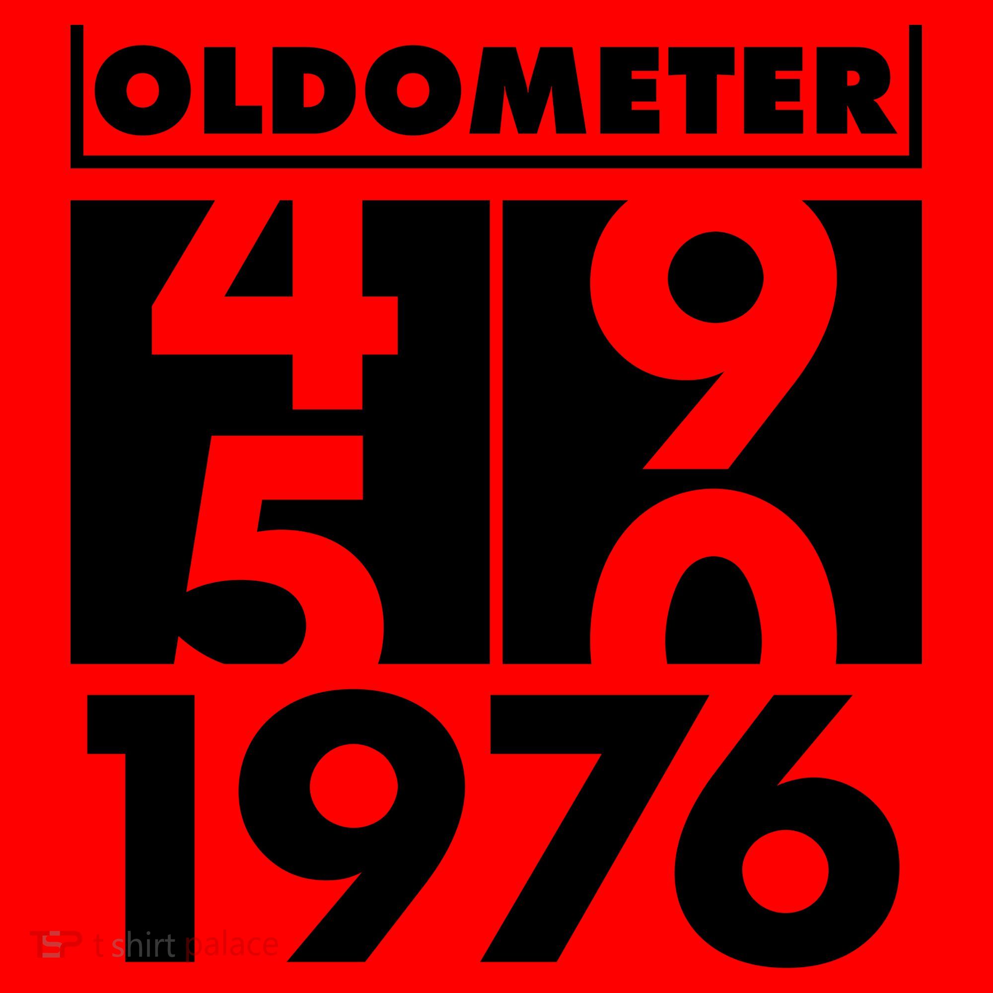 50th Birthday Oldometer 1976 Santa Hat