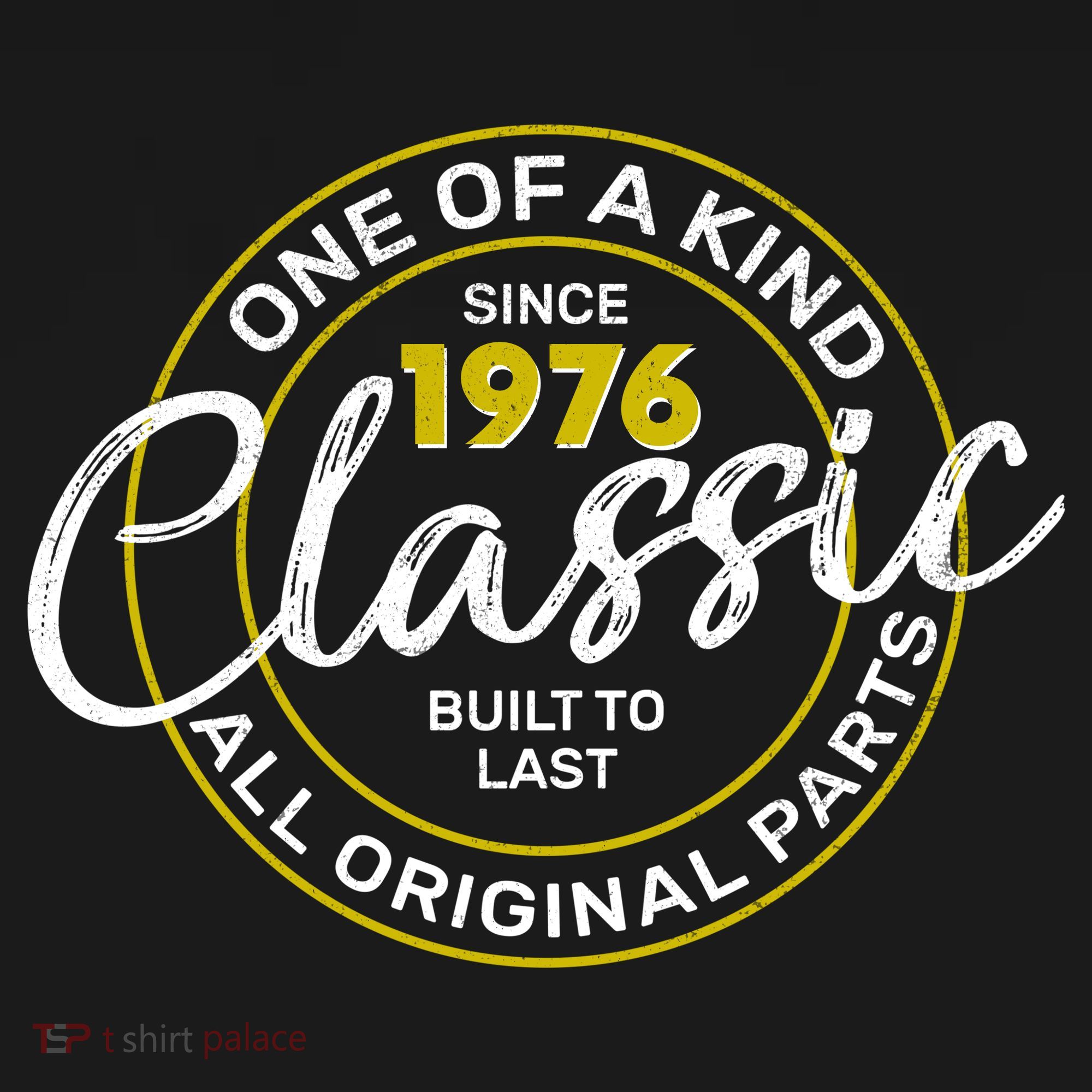 50th Birthday One Of A Kind Since 1976 Classic Built To Last All Original Parts  Women's Hoodie