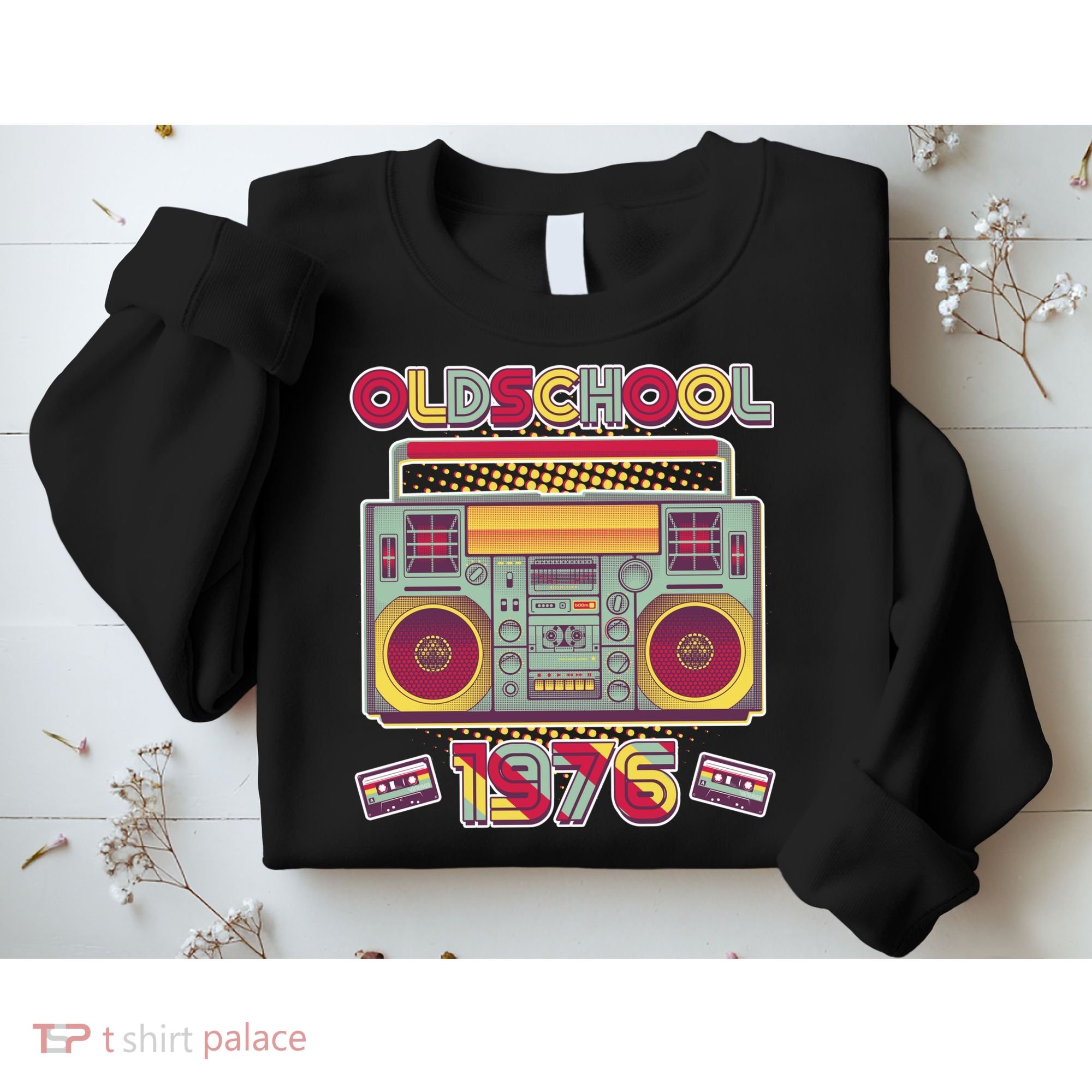 50th Birthday Oldschool Boombox 1976 Sweatshirt