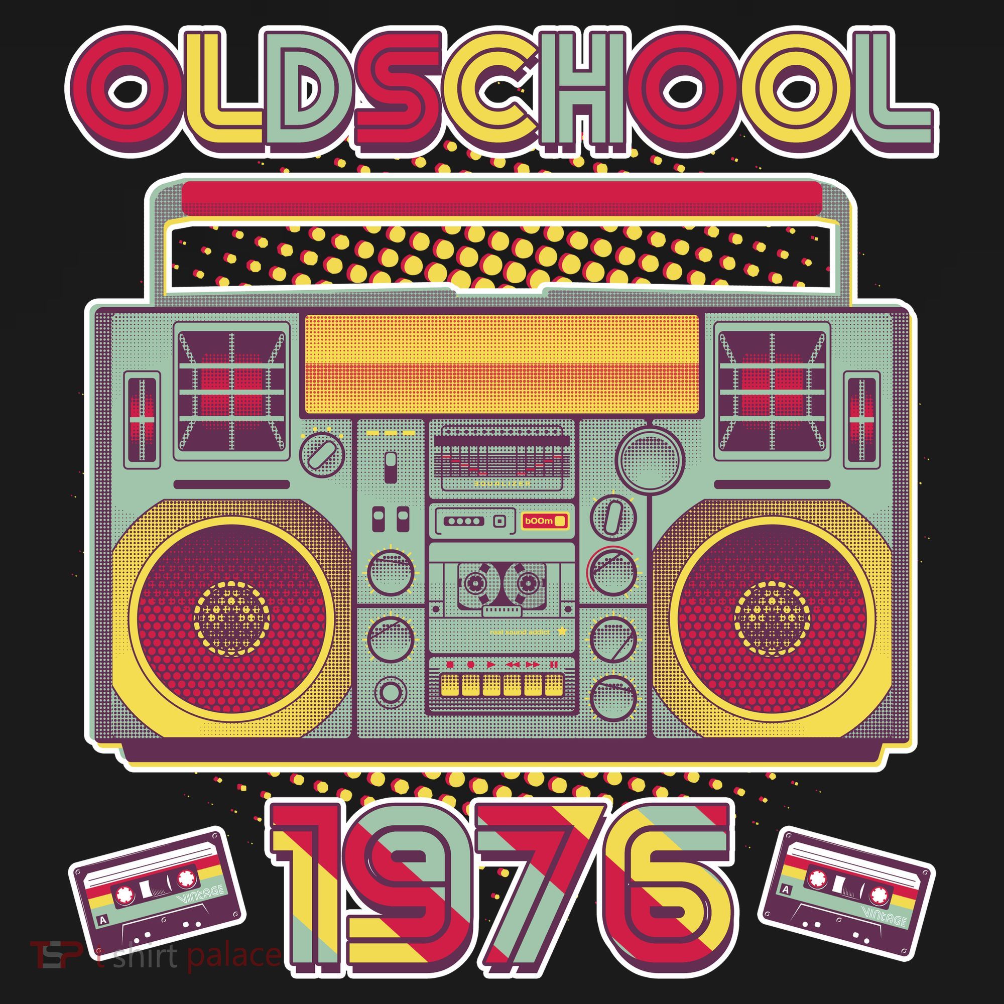 50th Birthday Oldschool Boombox 1976 Sweatshirt