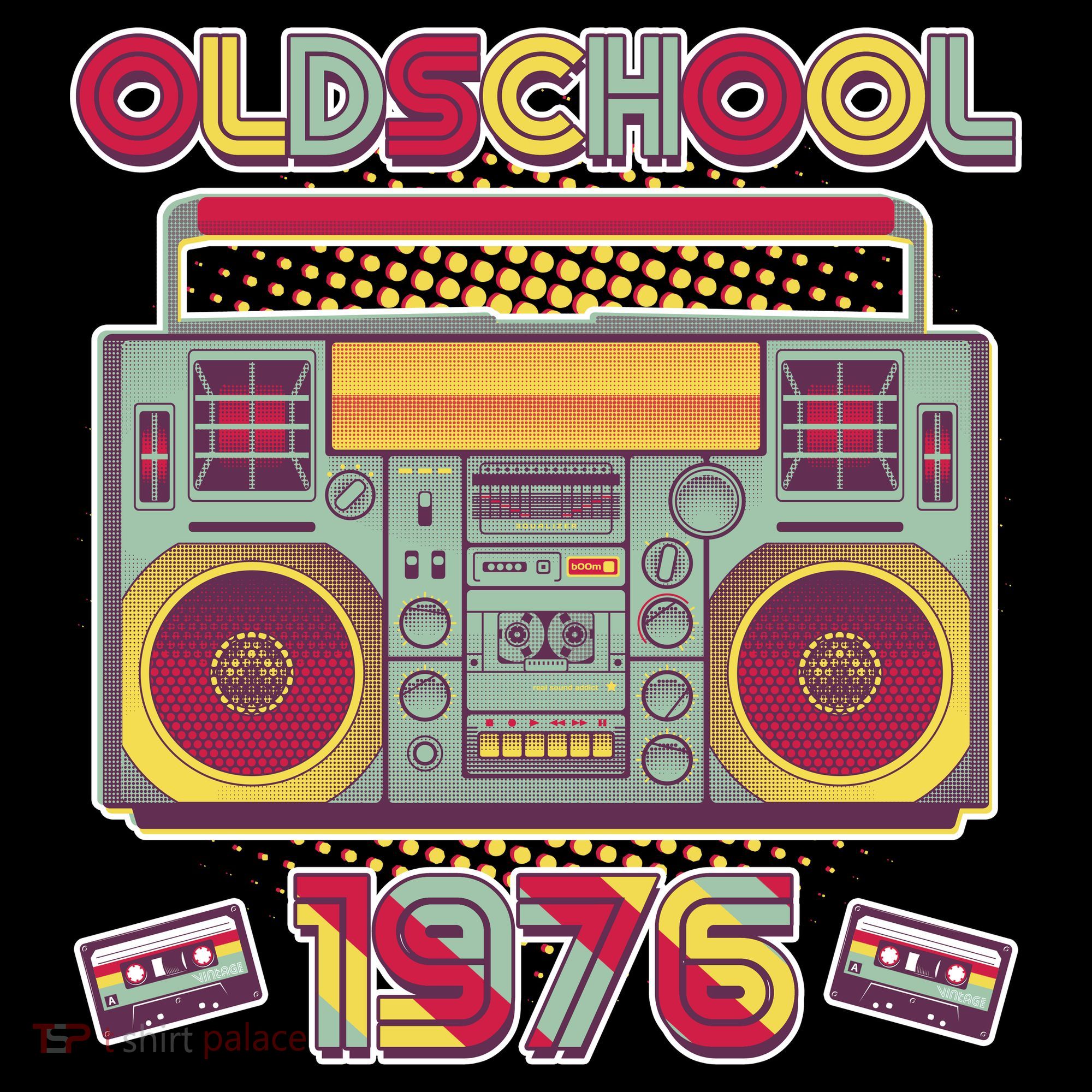 50th Birthday Oldschool Boombox 1976 Women's Hoodie