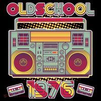 50th Birthday Oldschool Boombox 1976 16oz Travel Tumbler thumb 2