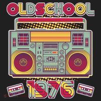 50th Birthday Oldschool Boombox 1976 Hat thumb 2