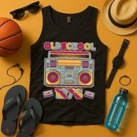 50th Birthday Oldschool Boombox 1976 Tank Top thumb 4