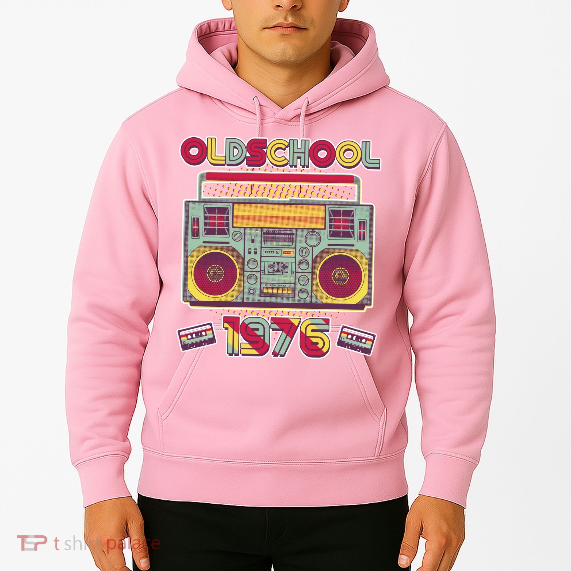 50th Birthday Oldschool Boombox 1976 Hoodie