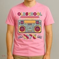 50th Birthday Oldschool Boombox 1976 T-Shirt thumb 3