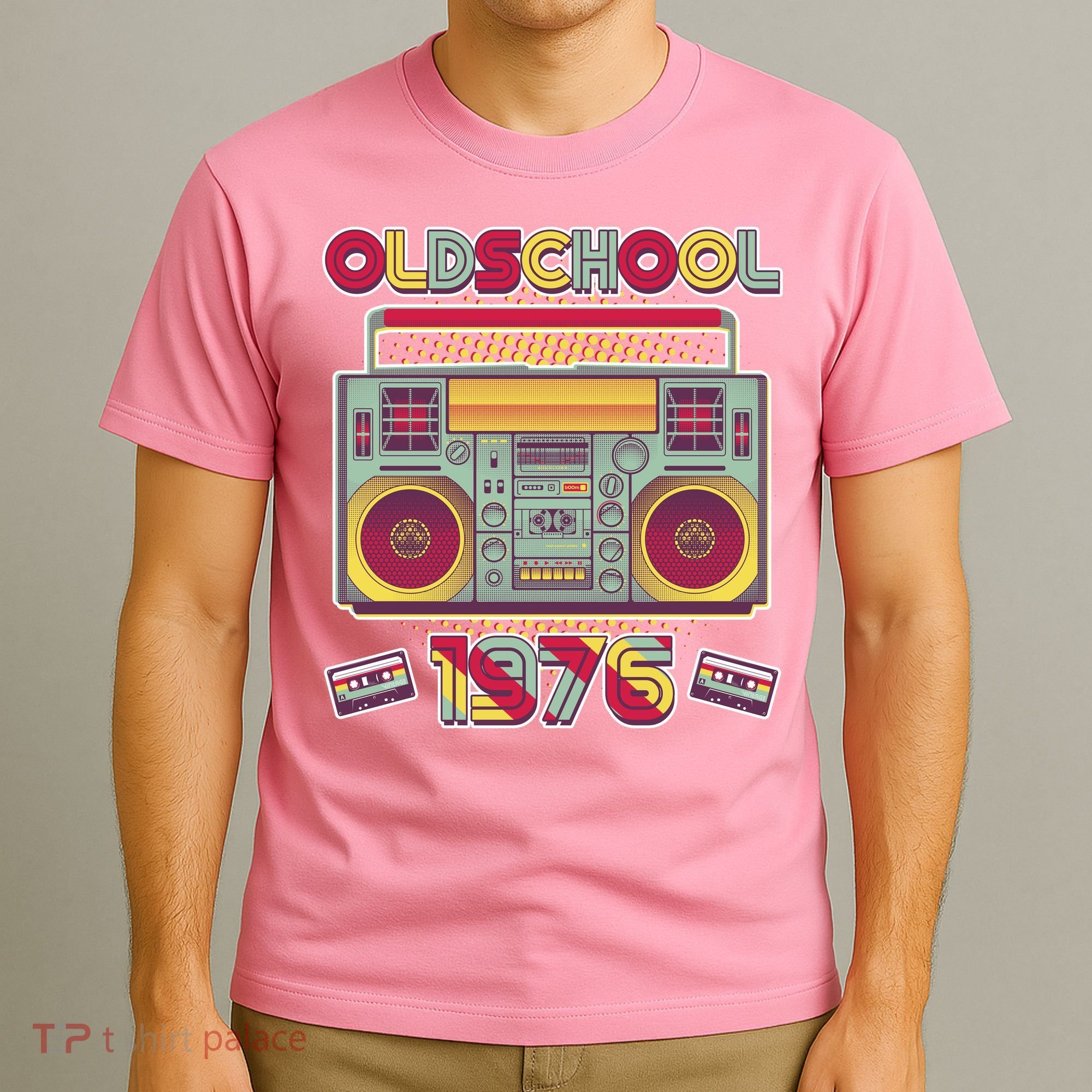 50th Birthday Oldschool Boombox 1976 T-Shirt
