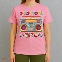 50th Birthday Oldschool Boombox 1976 T-Shirt thumb 4